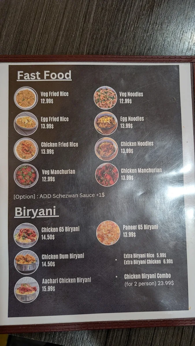 Menu, HYDERABADI BITES