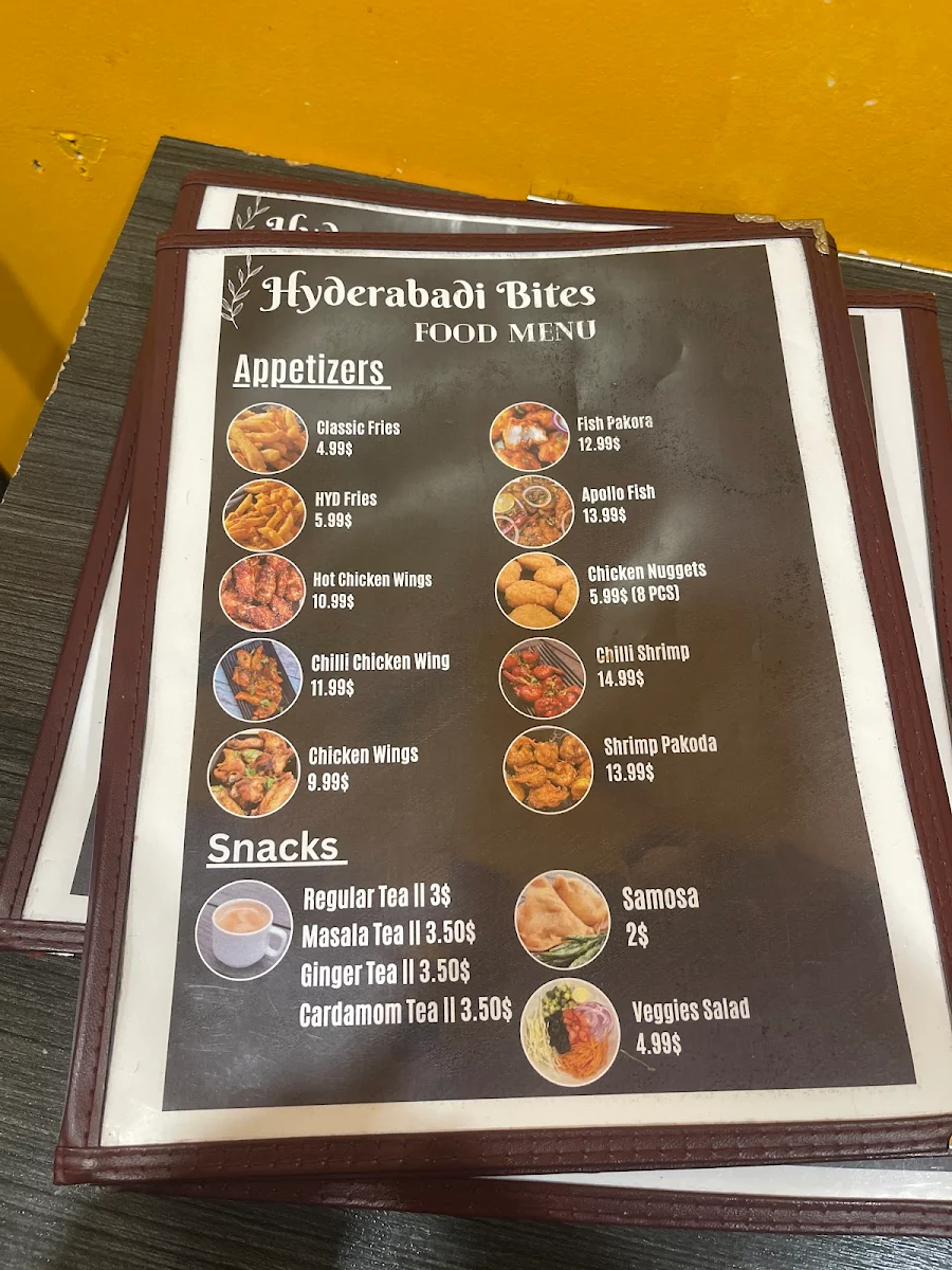 Menu, HYDERABADI BITES