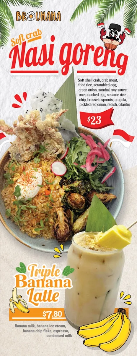 Menu, BROUHAHA / Breakfast,Brunch,Lunch