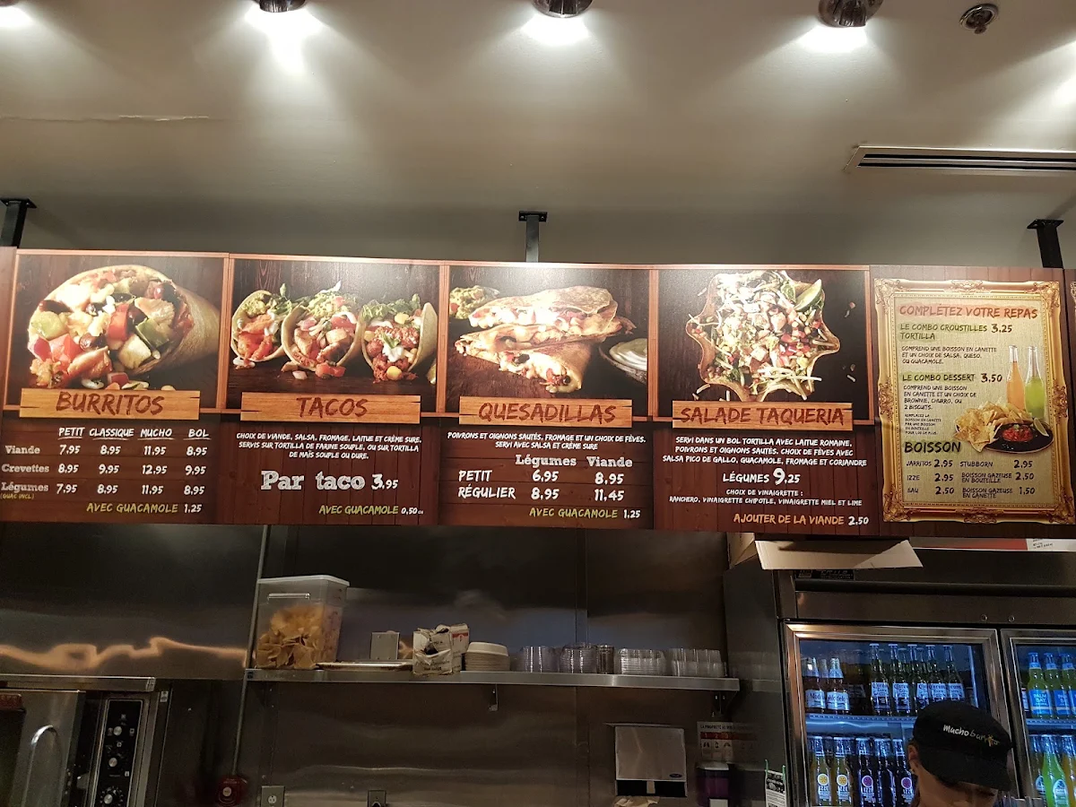 Menu, Mucho Burrito Fresh Mexican Grill
