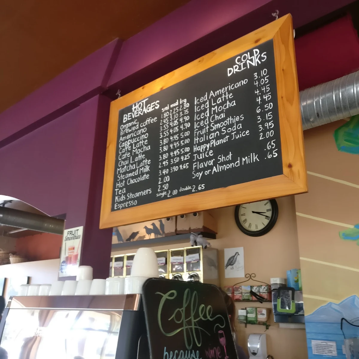Menu, The Bakery