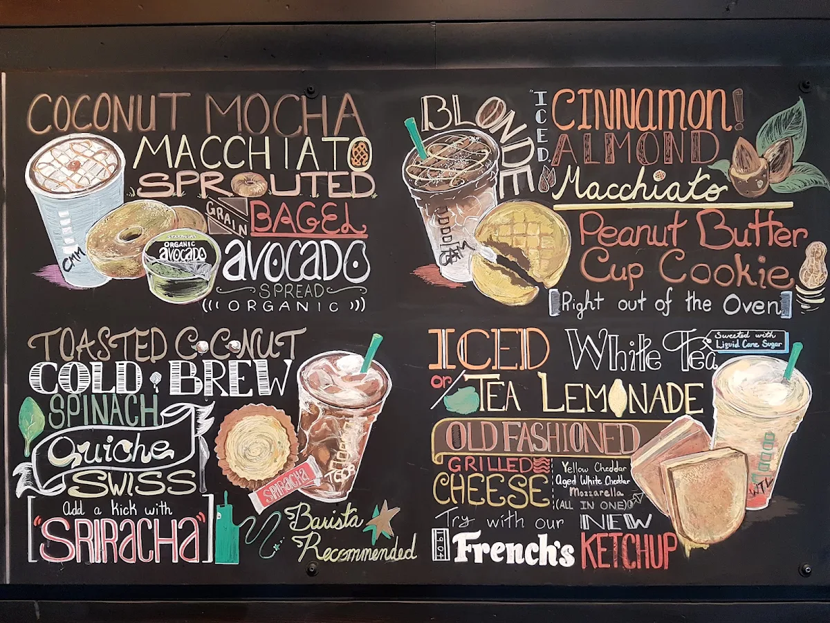 Menu, Starbucks Coffee Company