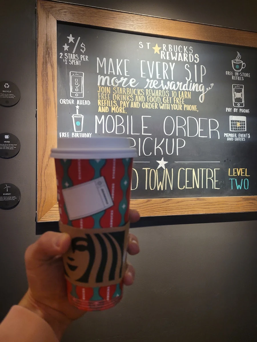 Menu, Starbucks Coffee Company