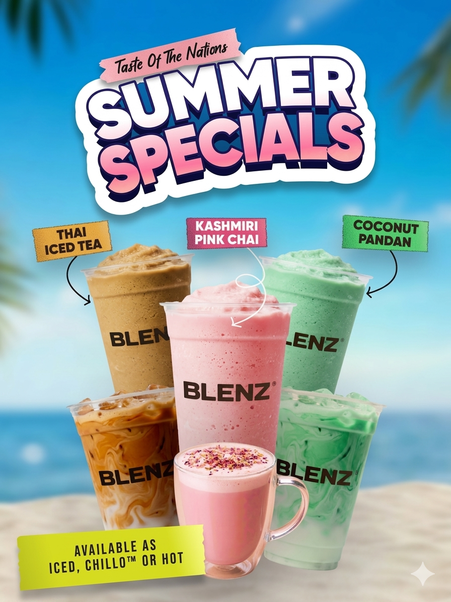 Menu, Blenz Coffee