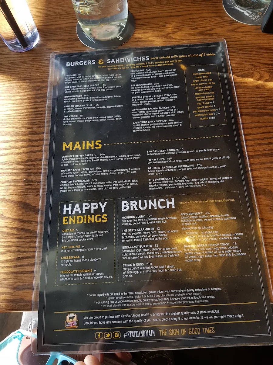 Menu, State & Main