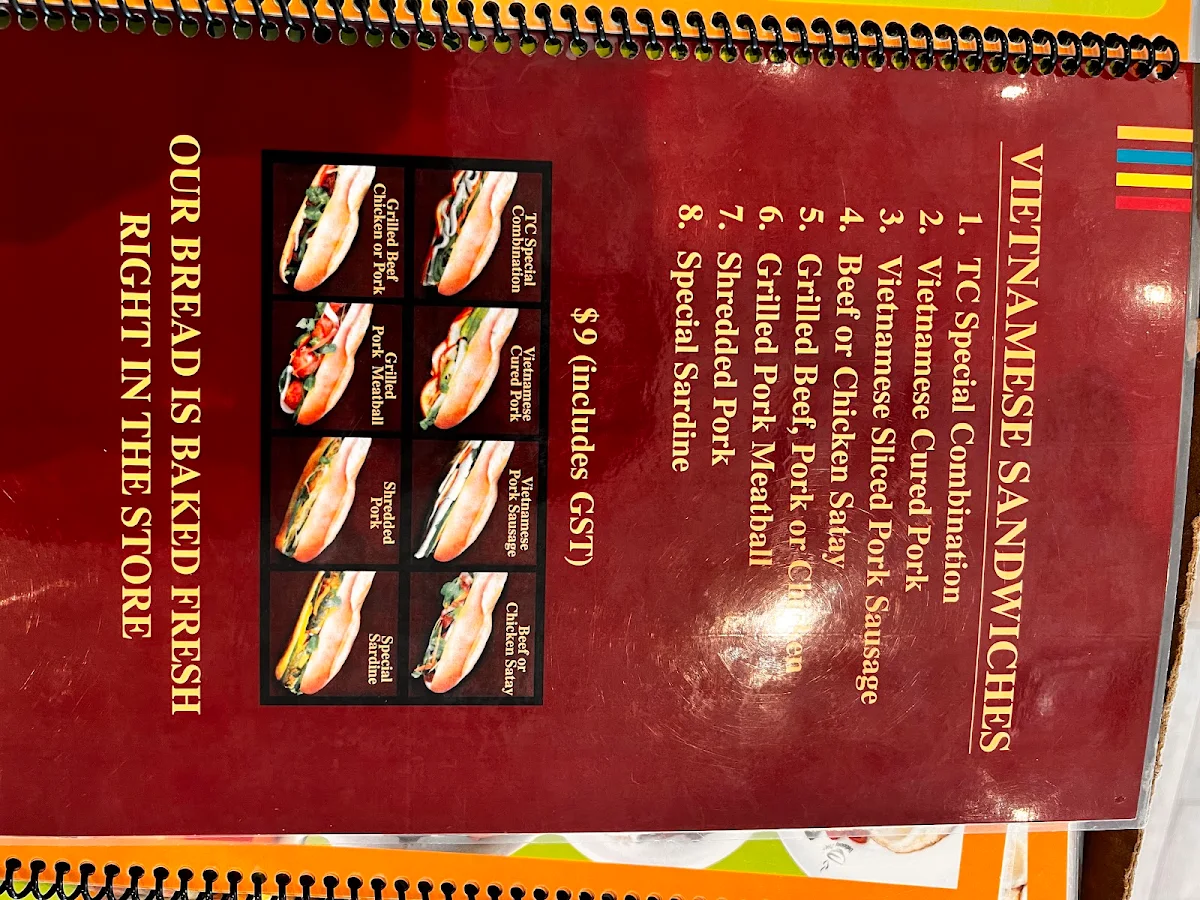 Menu, Delicious Pho