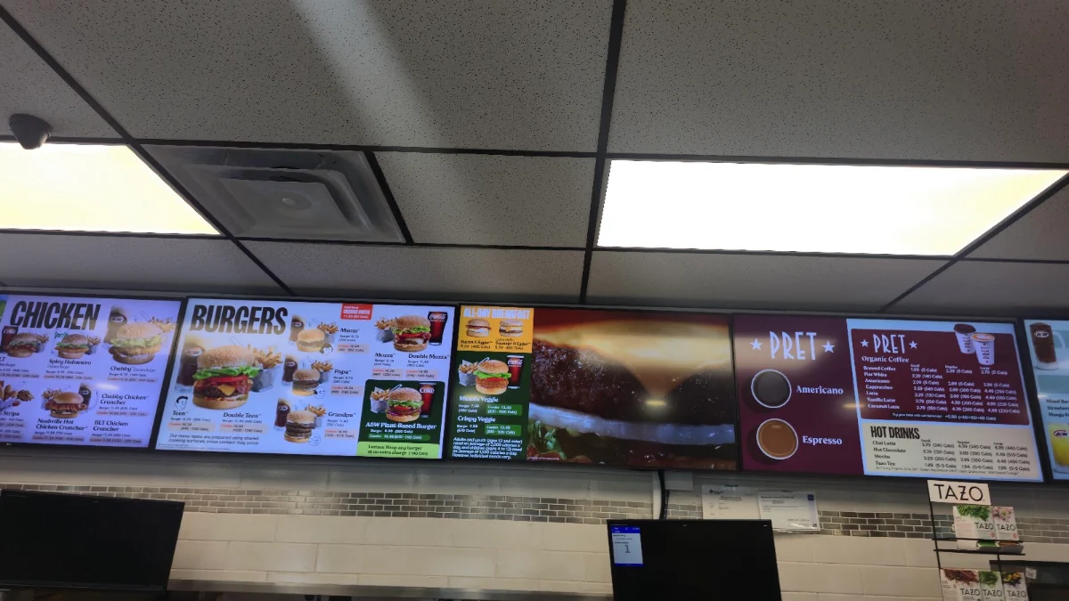 Menu, A&W Canada