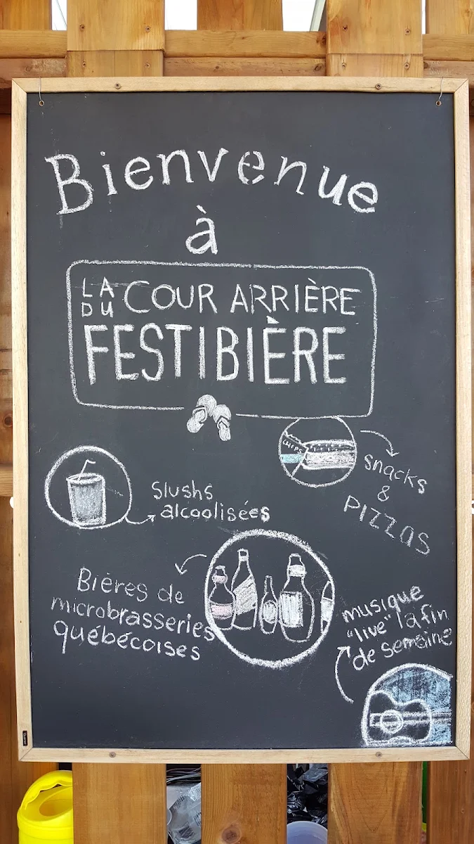 Menu, The Backyard of the Beerfest