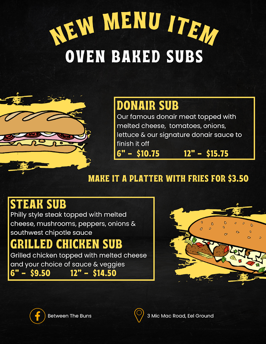 Menu, Between The Buns