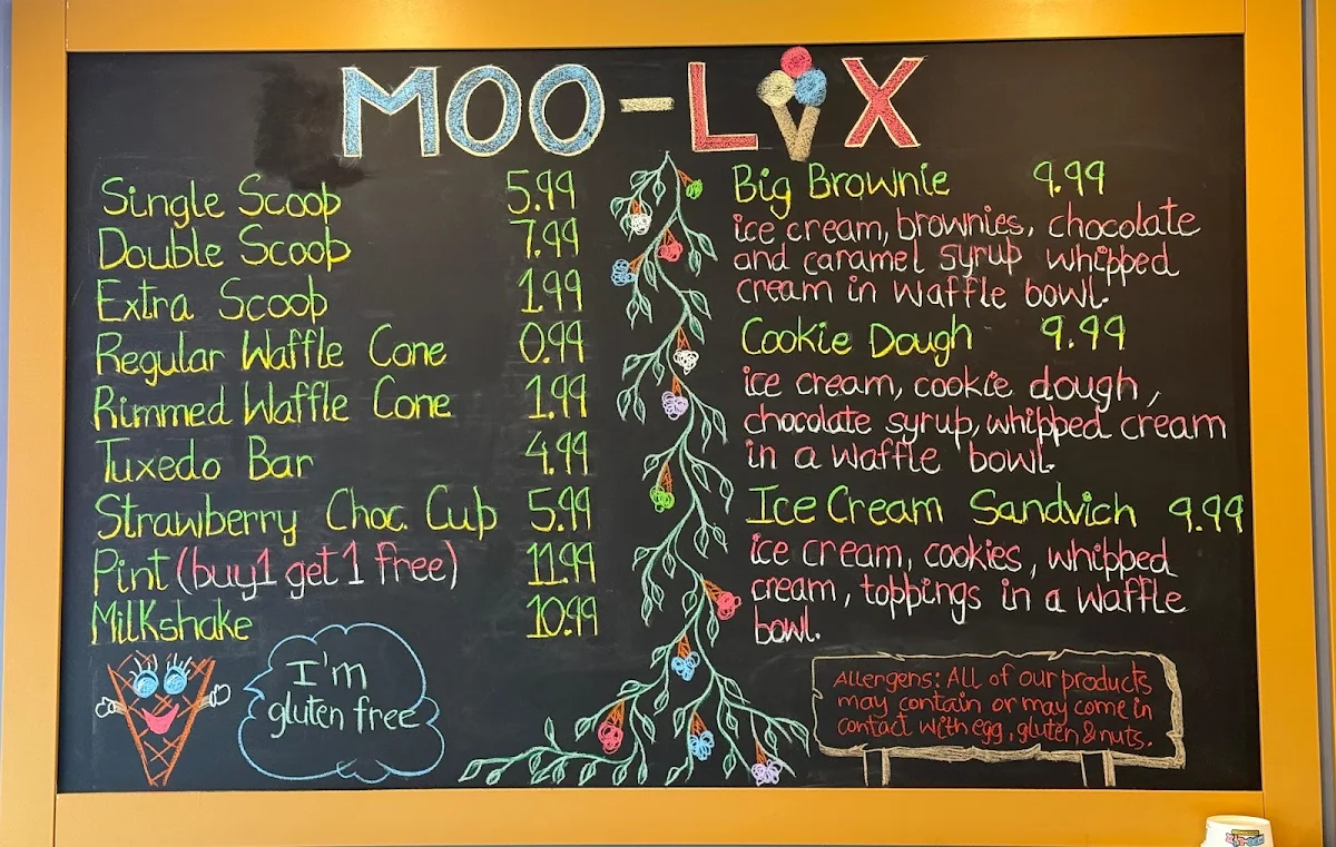 Menu, Moolix