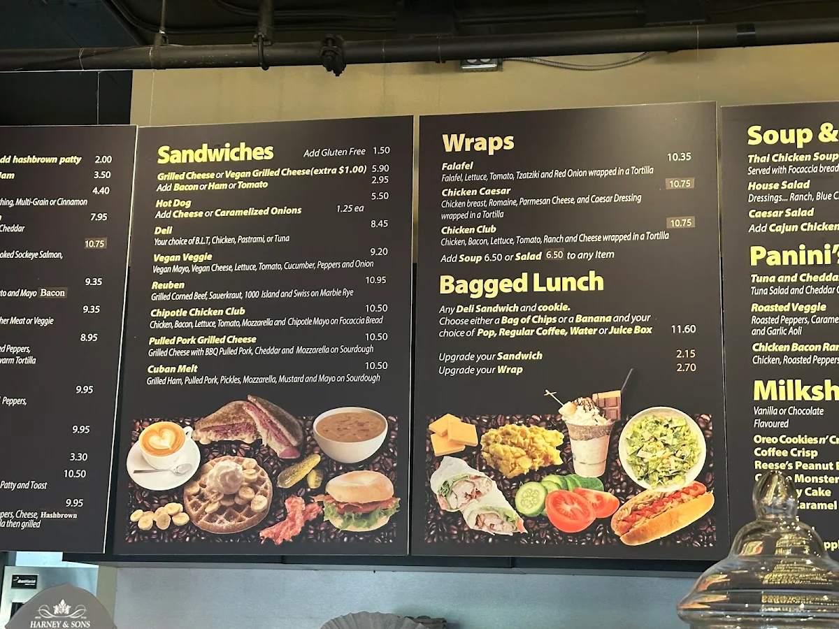 Menu, Politano Cafe