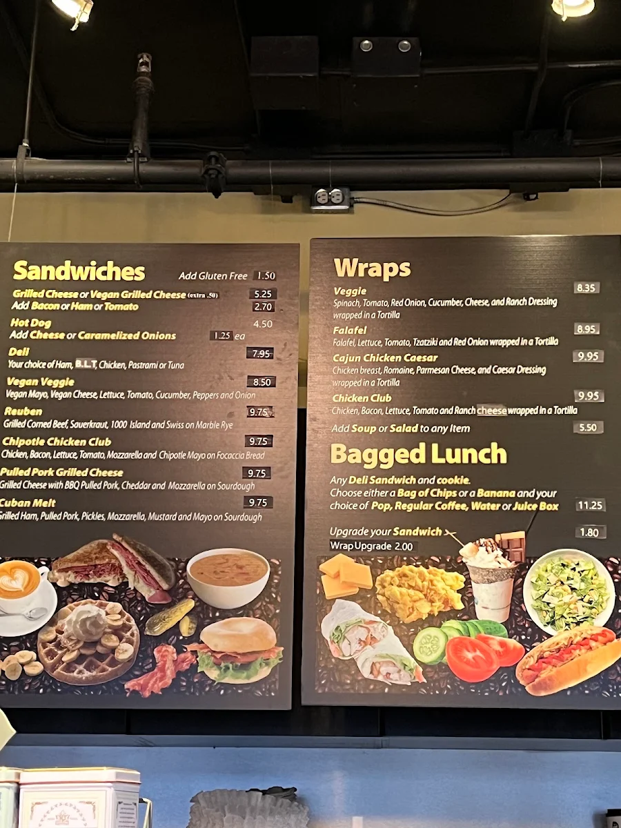 Menu, Politano Cafe