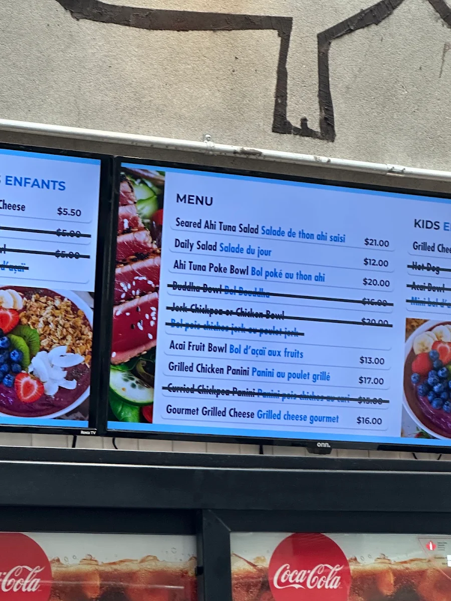 Menu, Westboro Beach Cafe