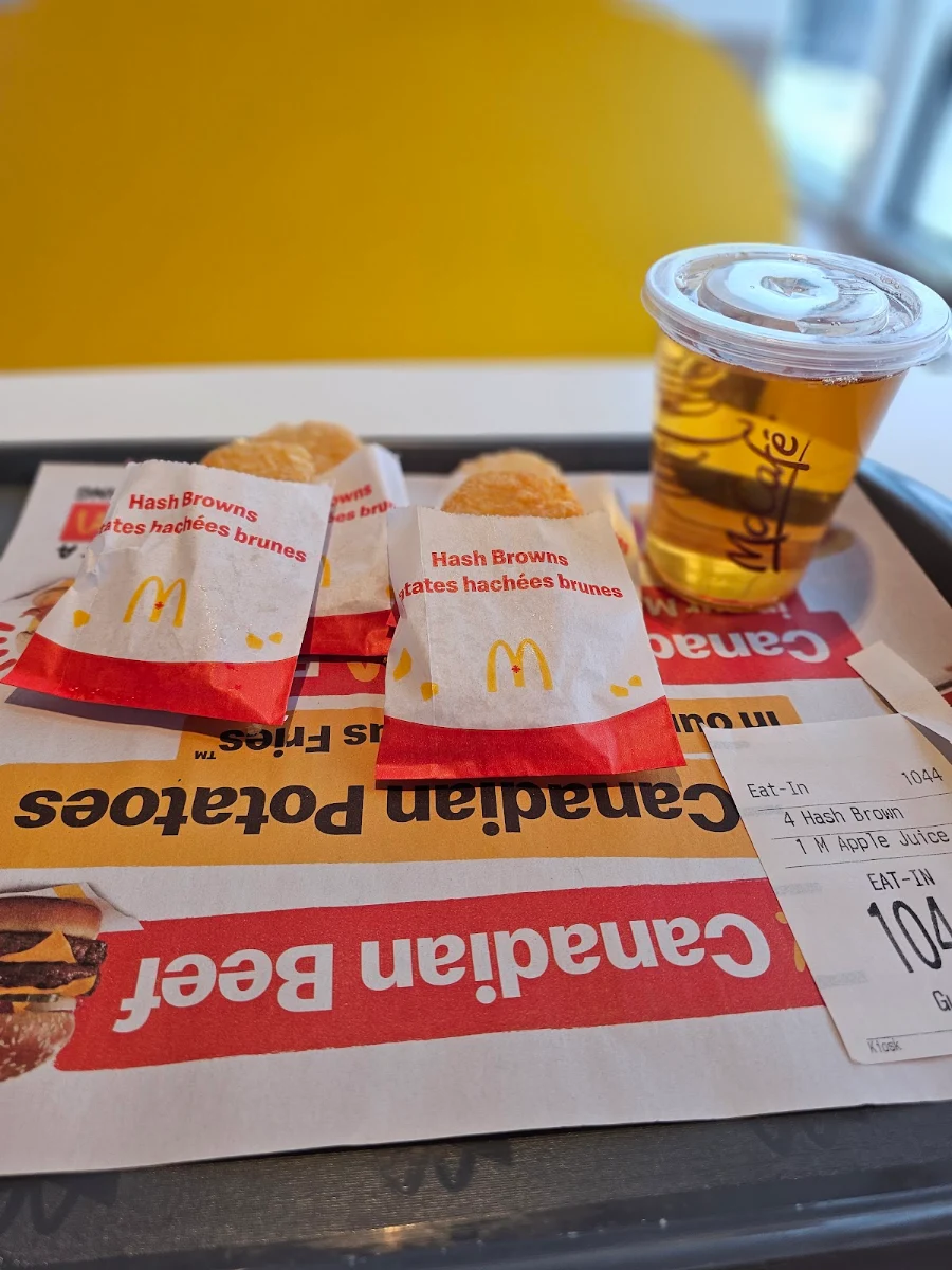 Menu, McDonald's