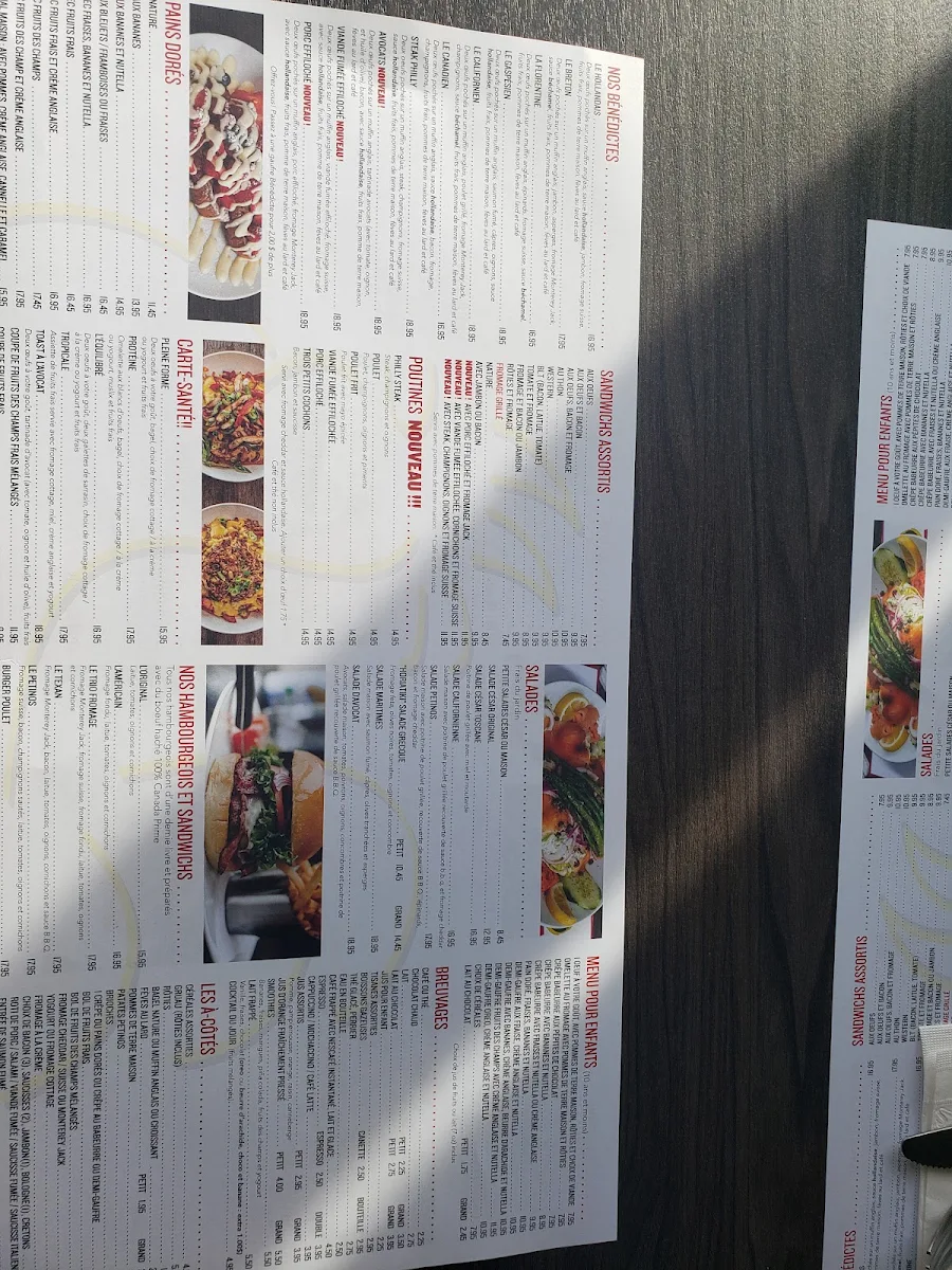 Menu, Petinos Saint-Eustache