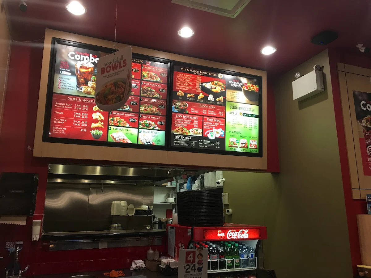 Menu, Edo Japan