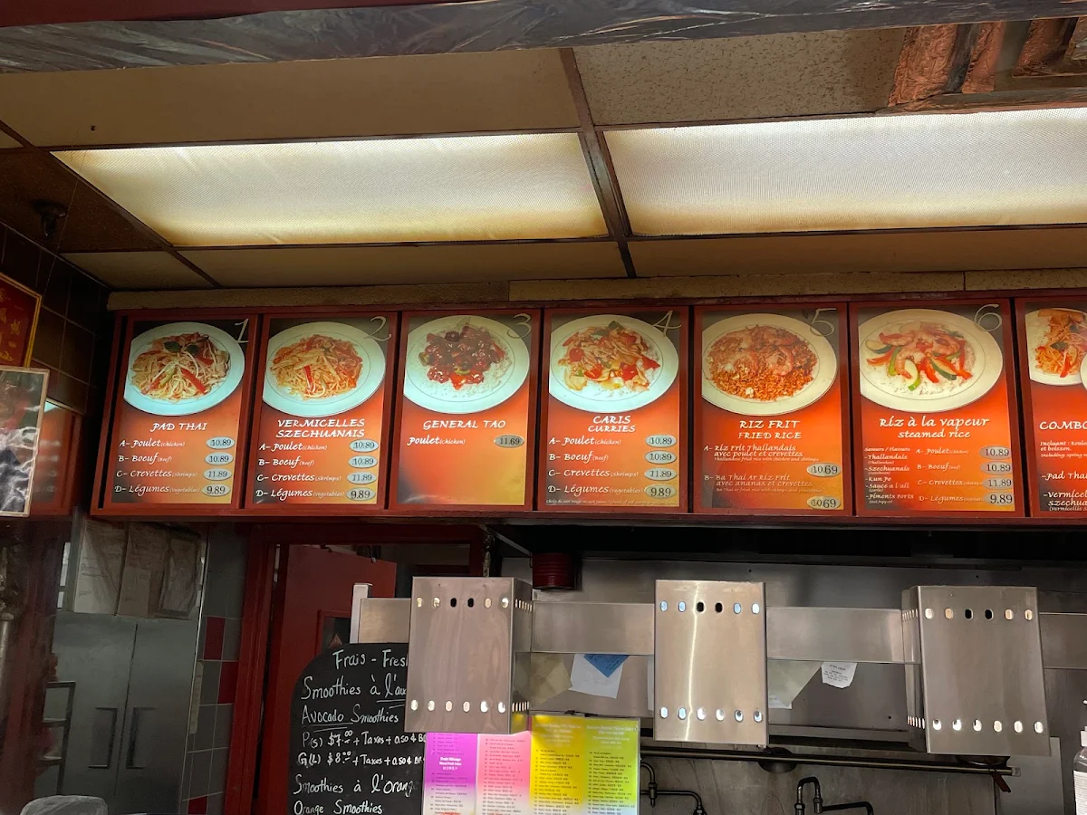 Menu, Kam Thai Plus