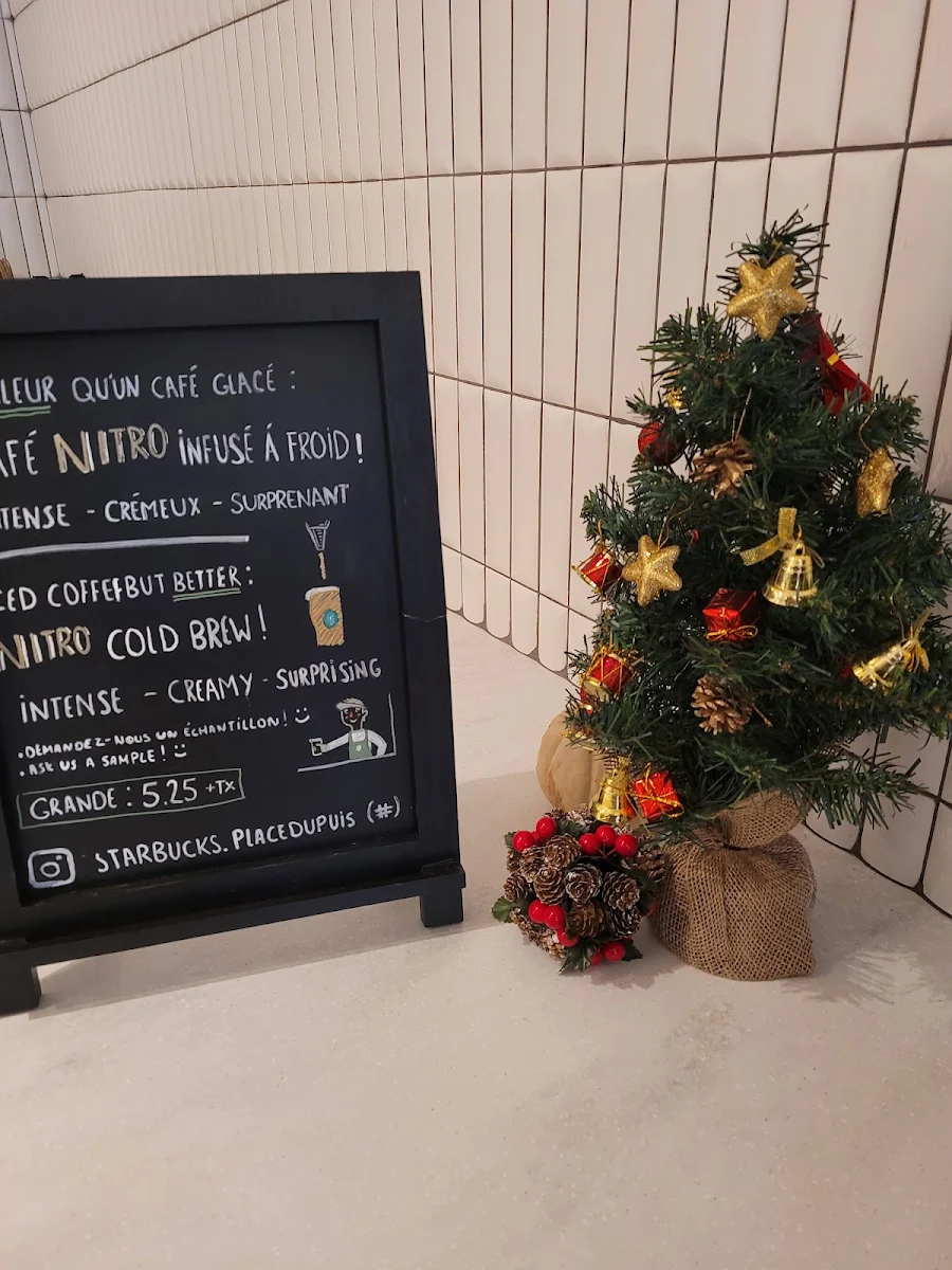 Menu, Starbucks Coffee Company