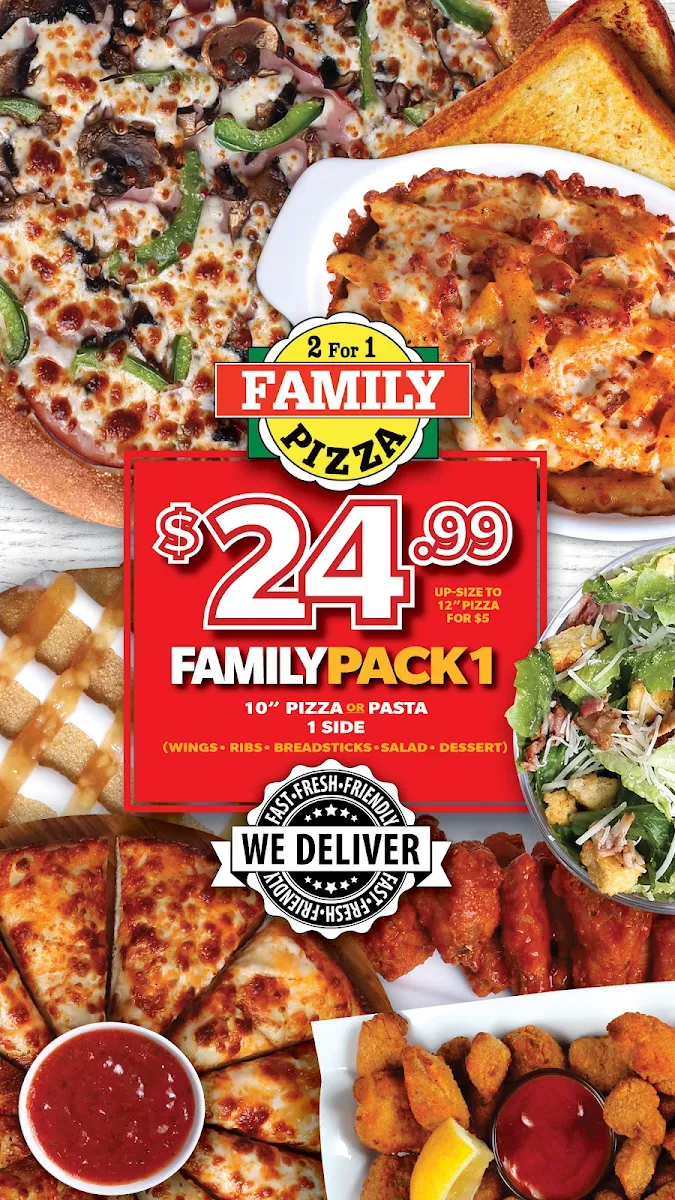 Menu, 2 for 1 Family Pizza 🍕 Brighton