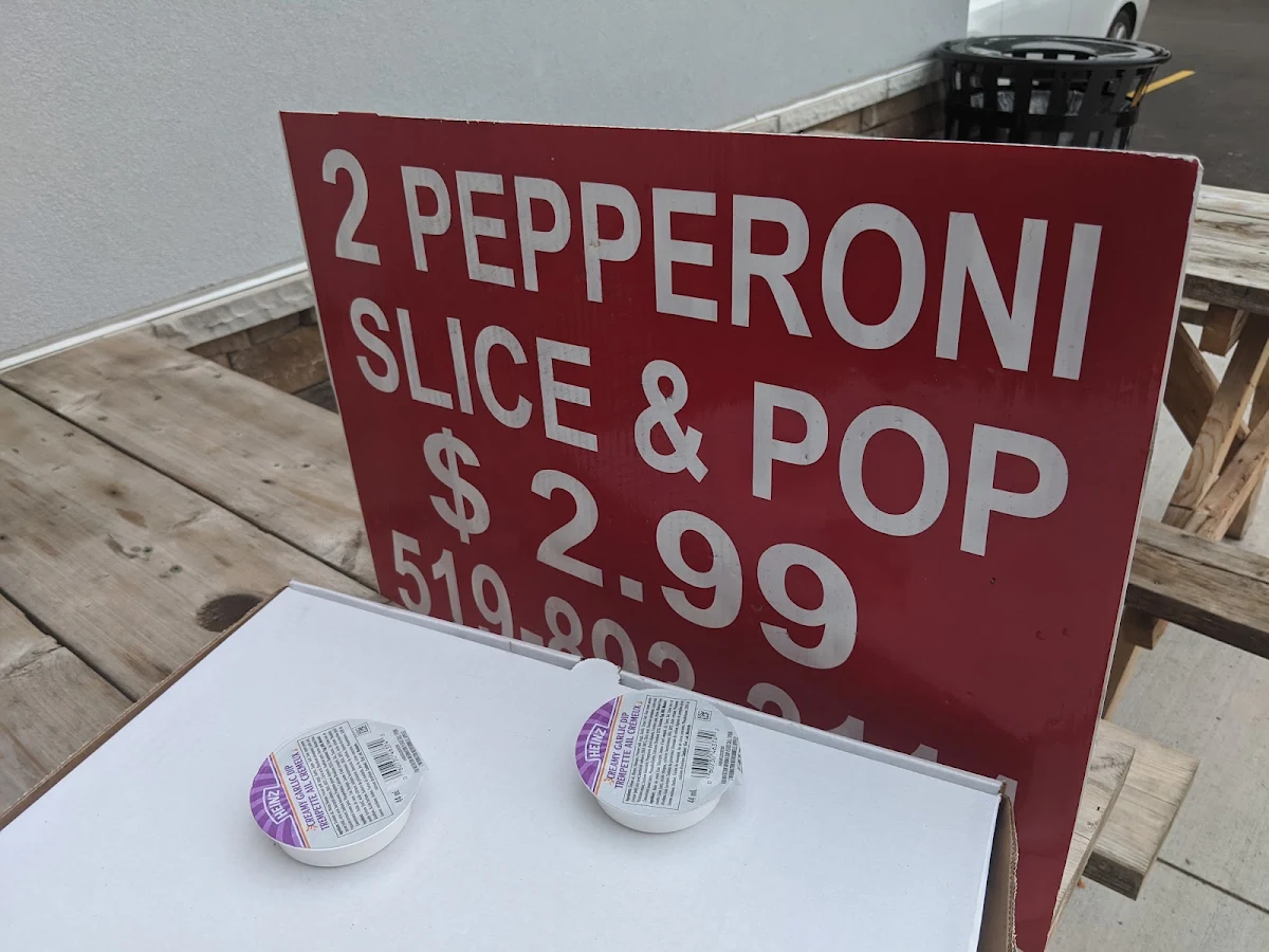 Menu, Crispy Slice Pizza