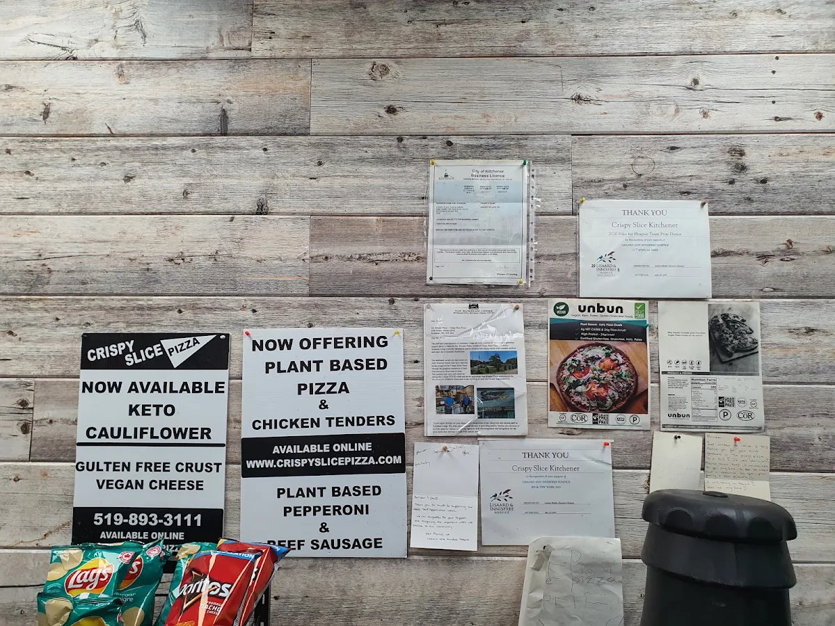 Menu, Crispy Slice Pizza