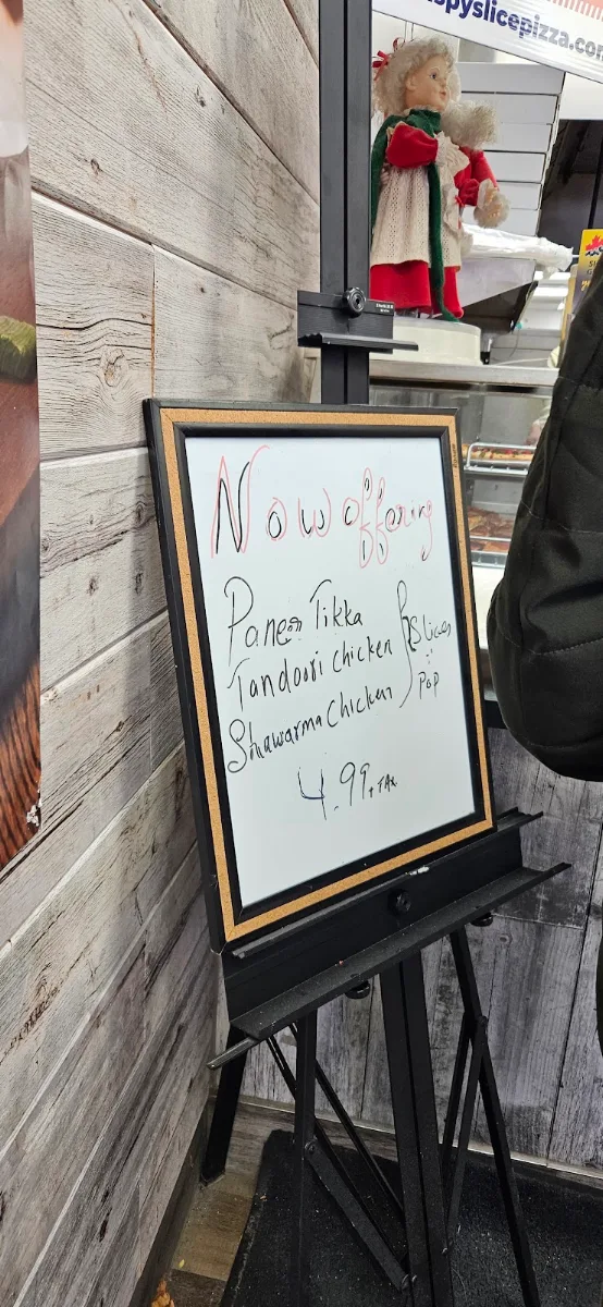 Menu, Crispy Slice Pizza