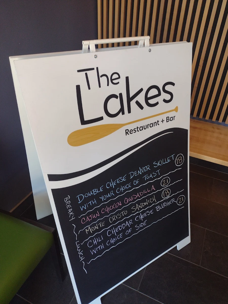 Menu, Lakes Restaurant