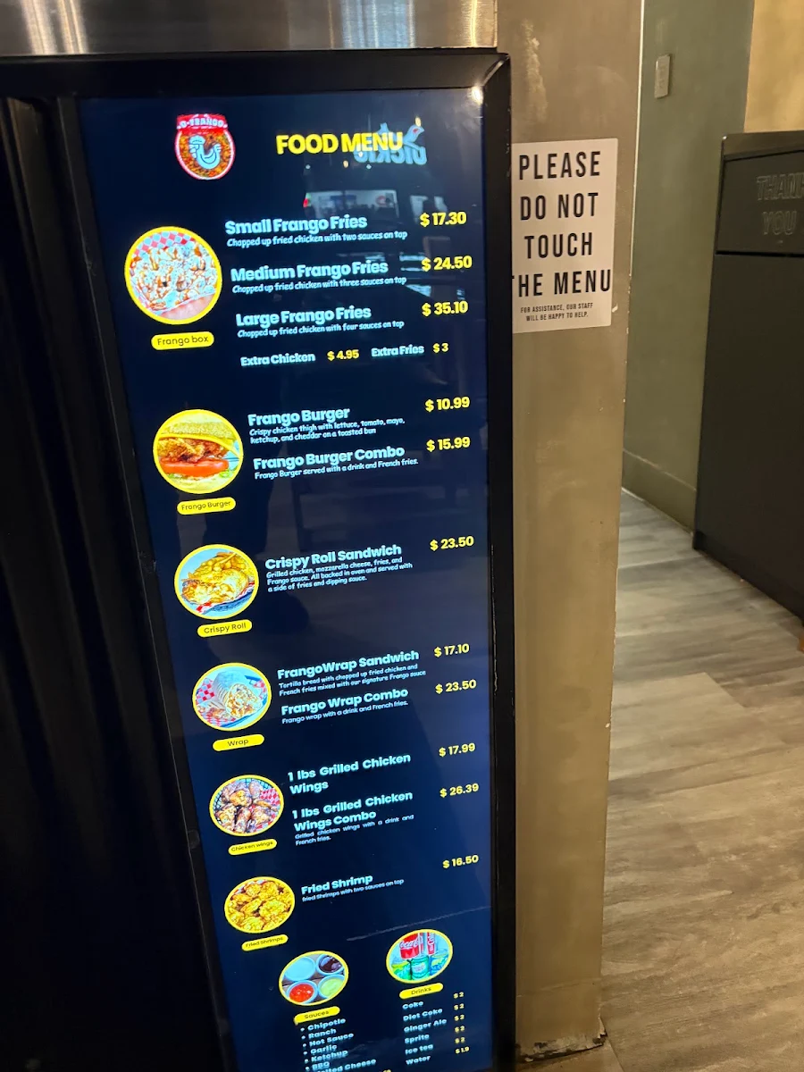 Menu, O-FRANGO