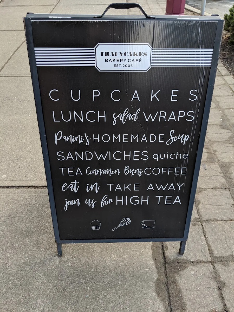 Menu, Tracycakes Bakery Cafe