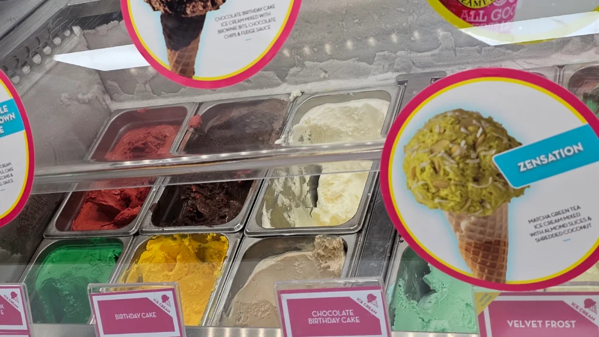 Menu, Marble Slab Creamery & Poko Popcorn