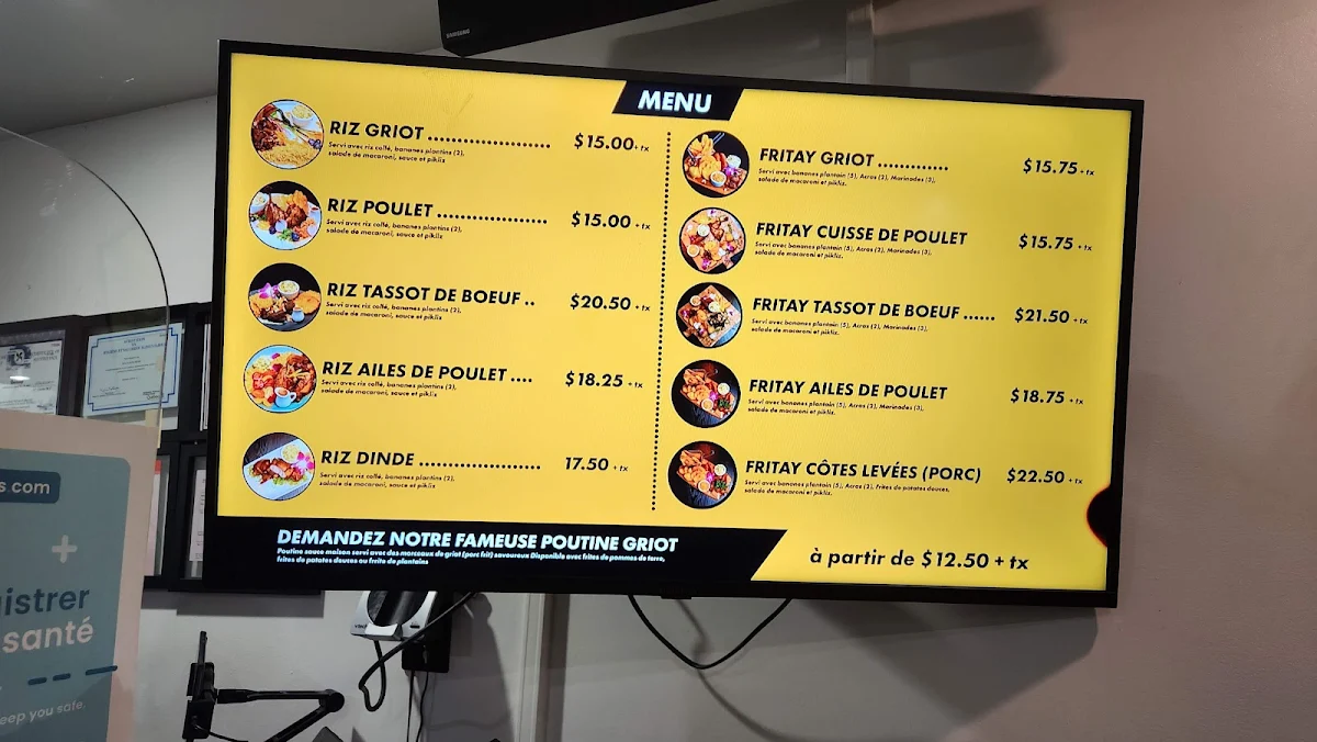 Menu, Quickstop