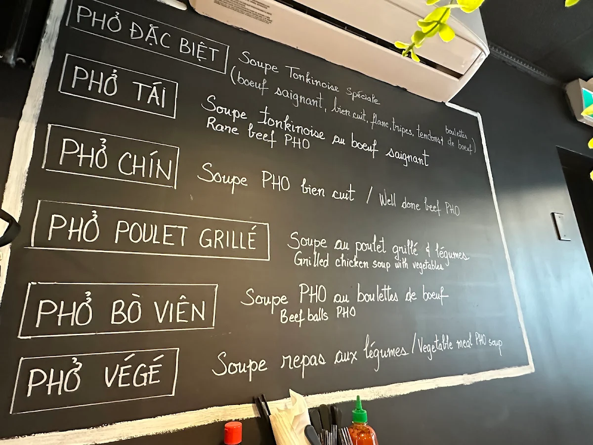 Menu, Restaurant I AM PHO (Sainte-Anne-de-Bellevue)