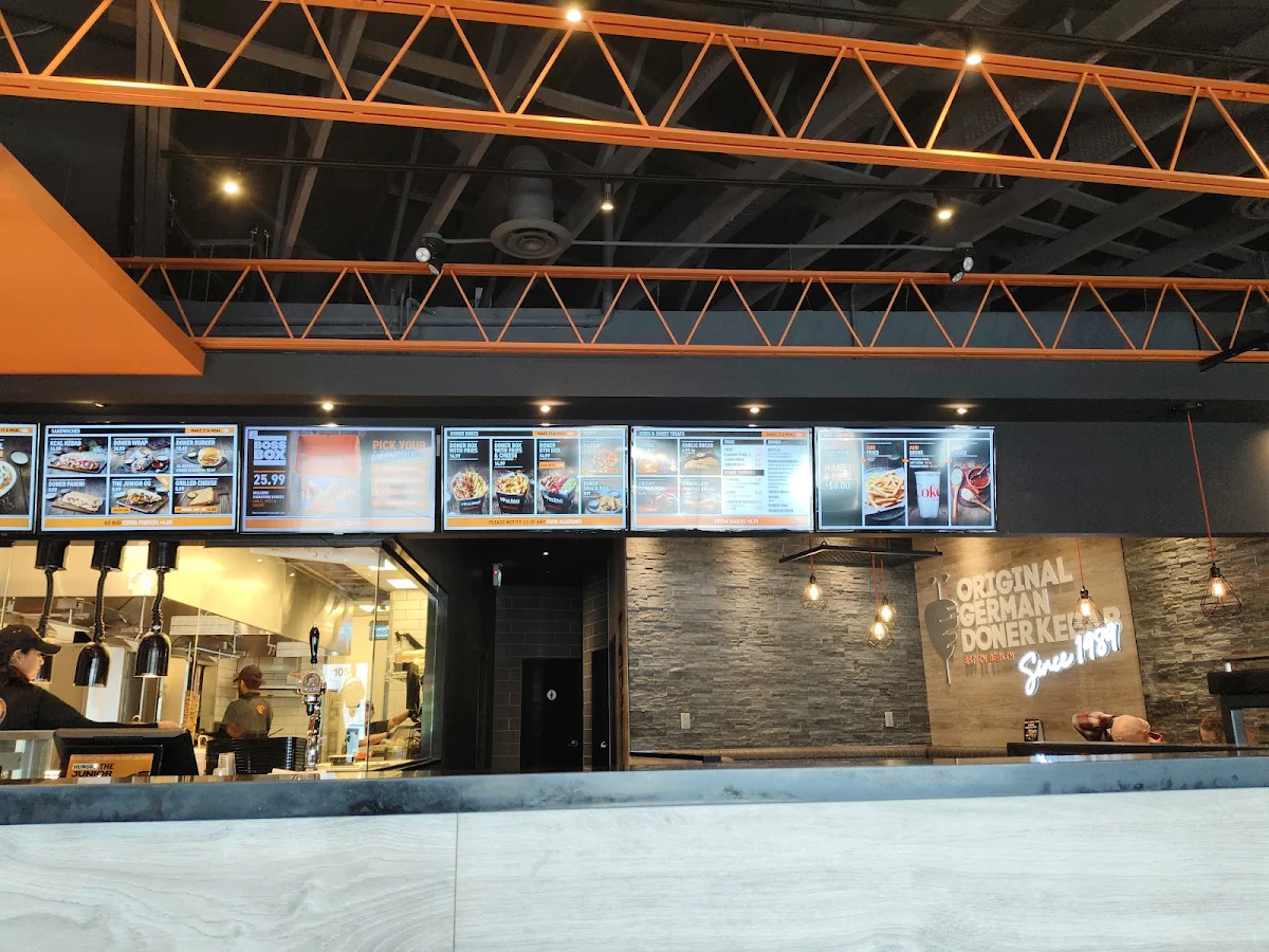 Menu, German Doner Kebab