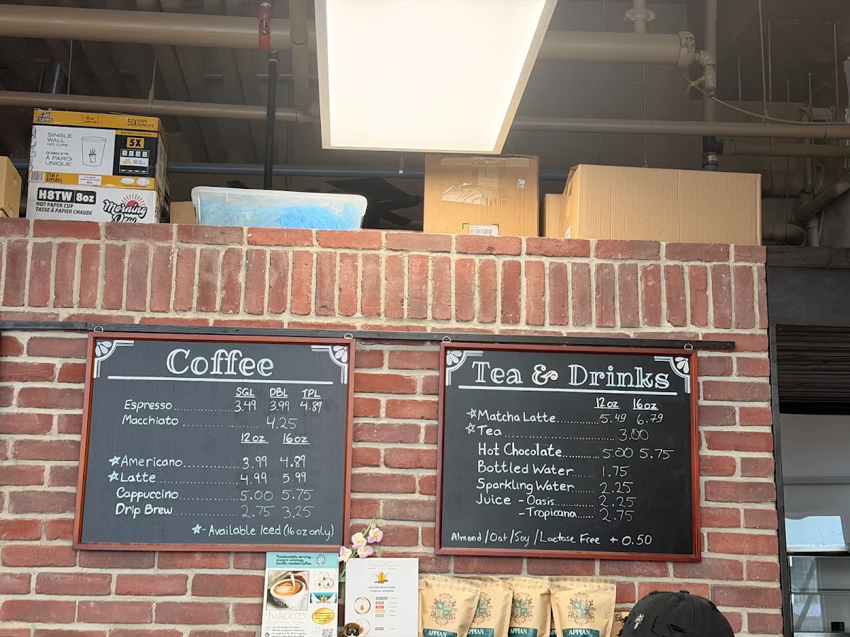 Menu, Crust Baking Company