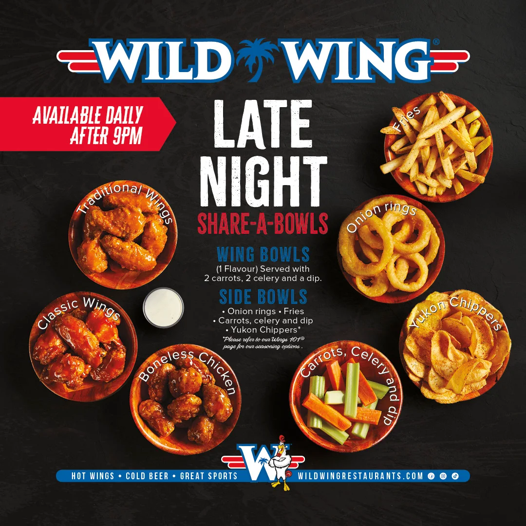 Menu, Wild Wing