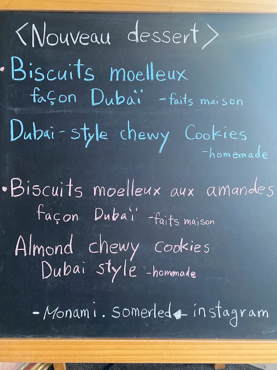 Menu, Monami