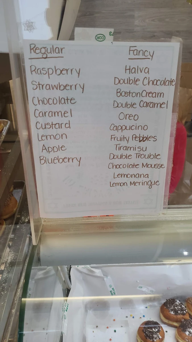 Menu, My Zaidys Bakery