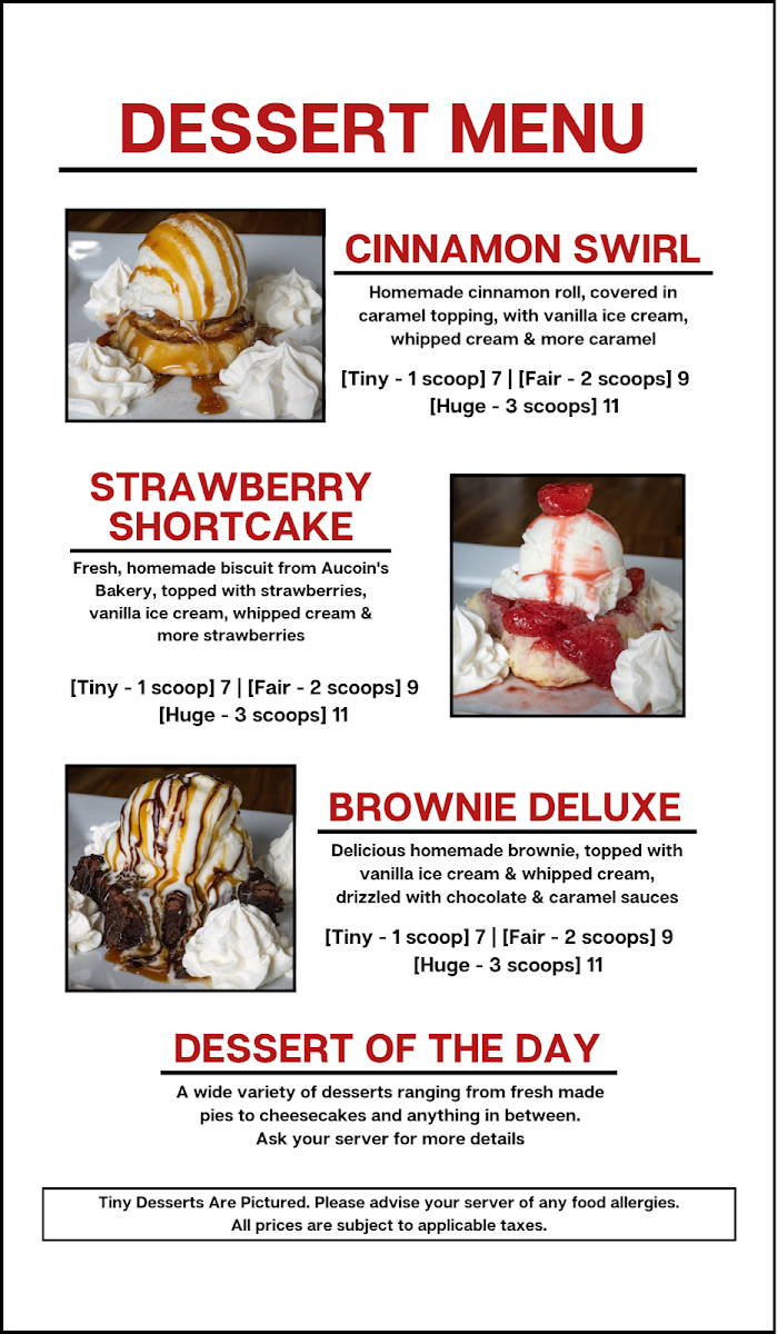 Menu, The Doryman Pub and Grill