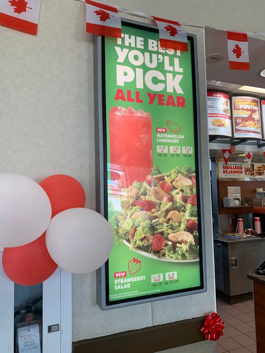Menu, Wendy's
