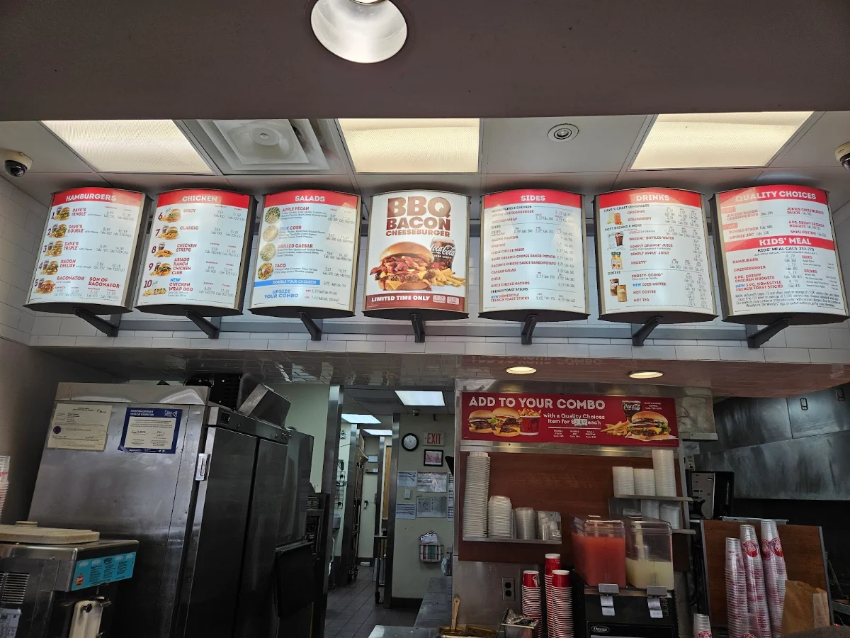 Menu, Wendy's