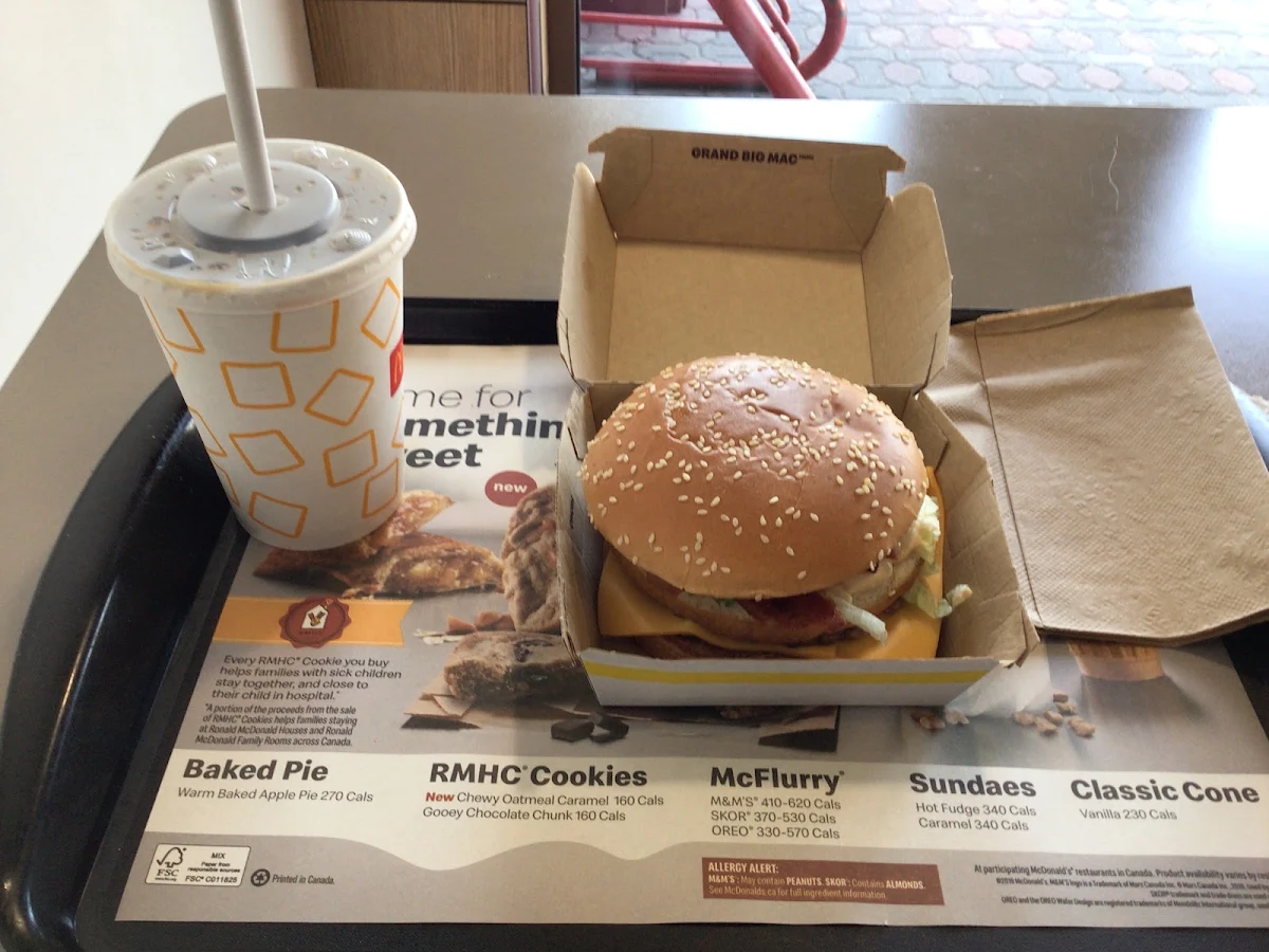 Menu, McDonald's