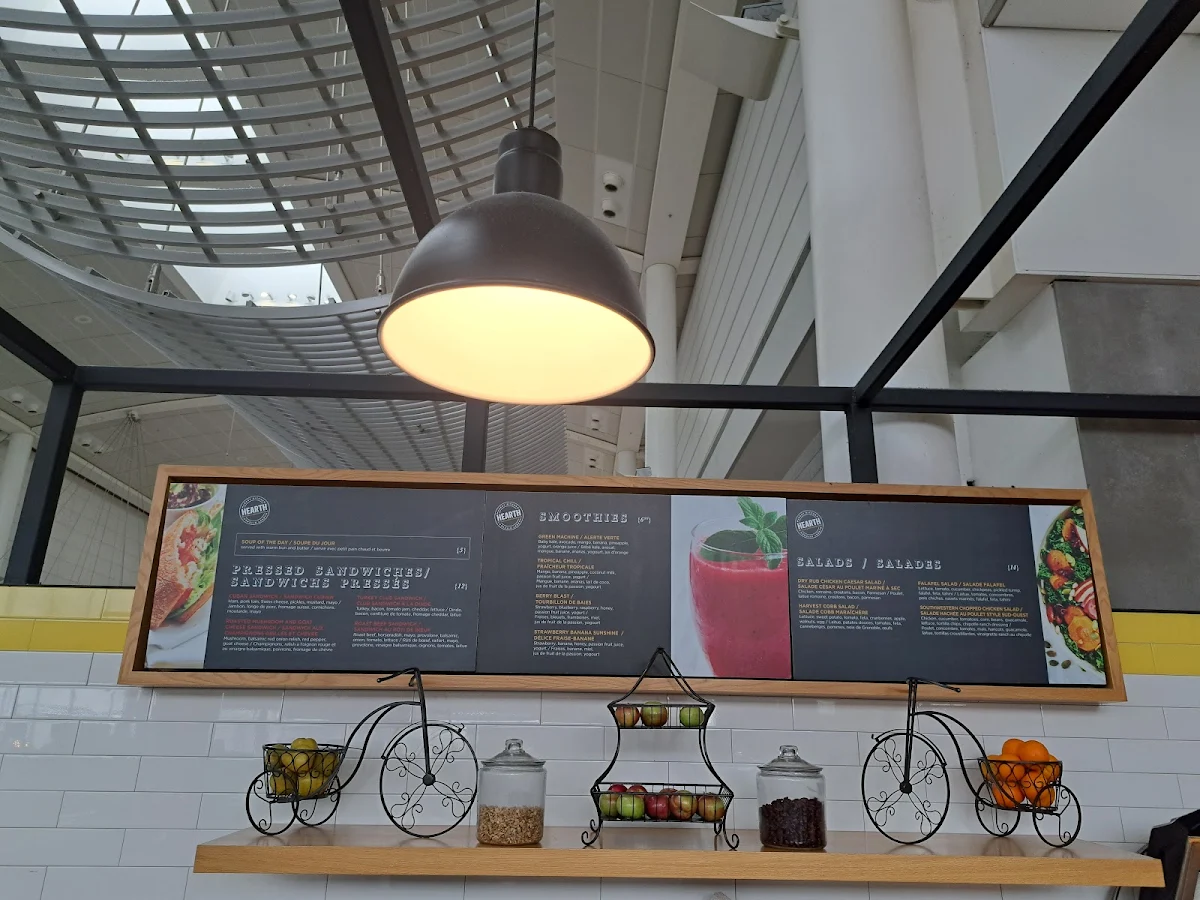Menu, Hearth Market kitchen
