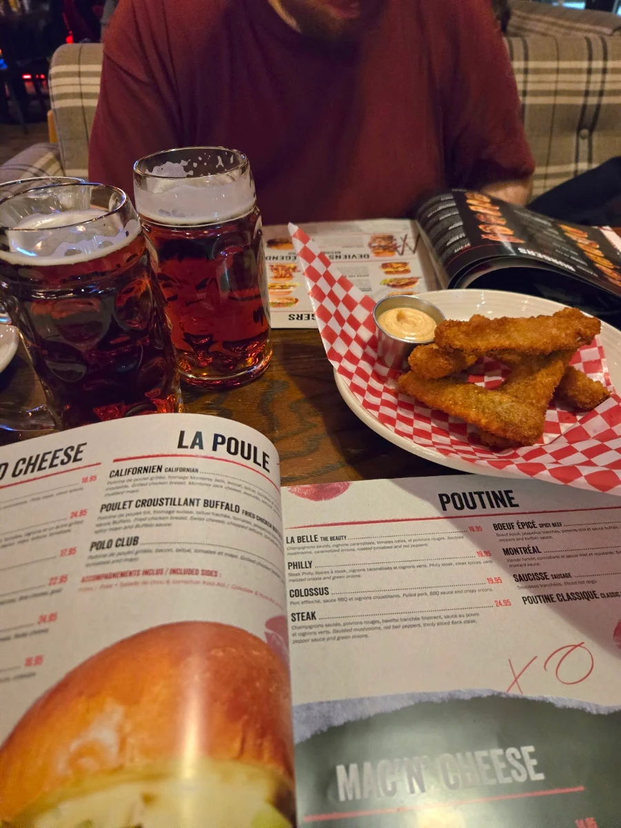 Menu, La Belle & La Boeuf - Burger Bar - LaSalle