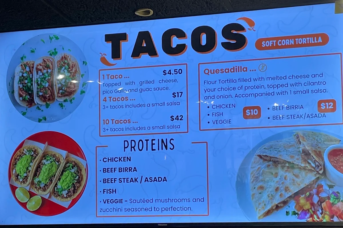 Menu, Habanero