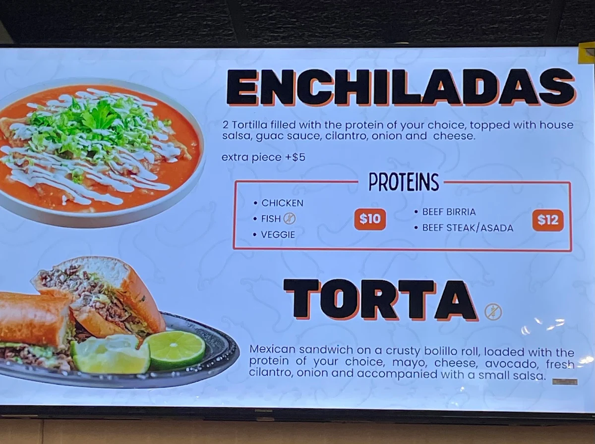 Menu, Habanero