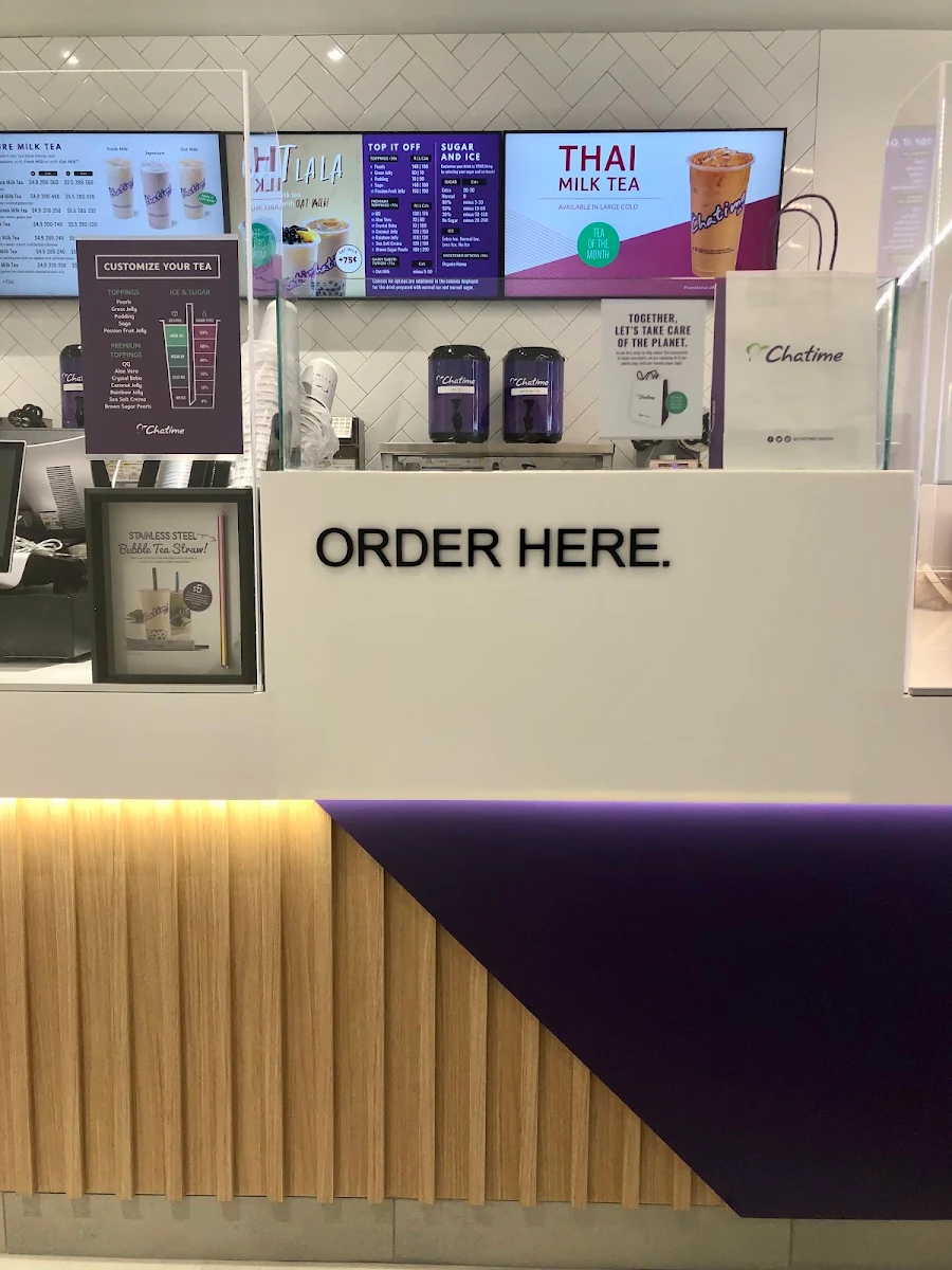Menu, Chatime Bubble Tea