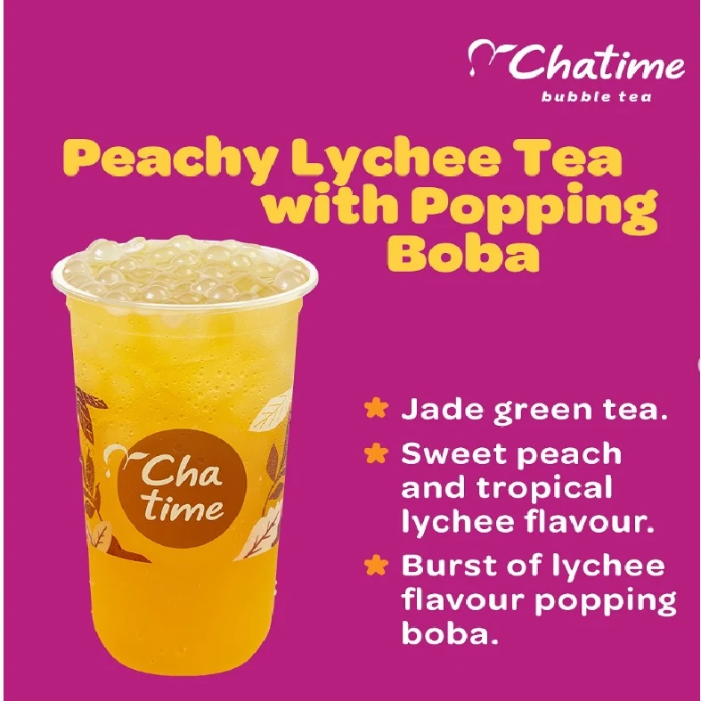 Menu, Chatime Bubble Tea