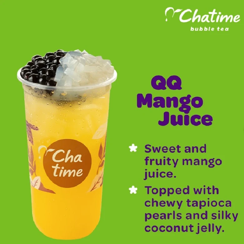 Menu, Chatime Bubble Tea