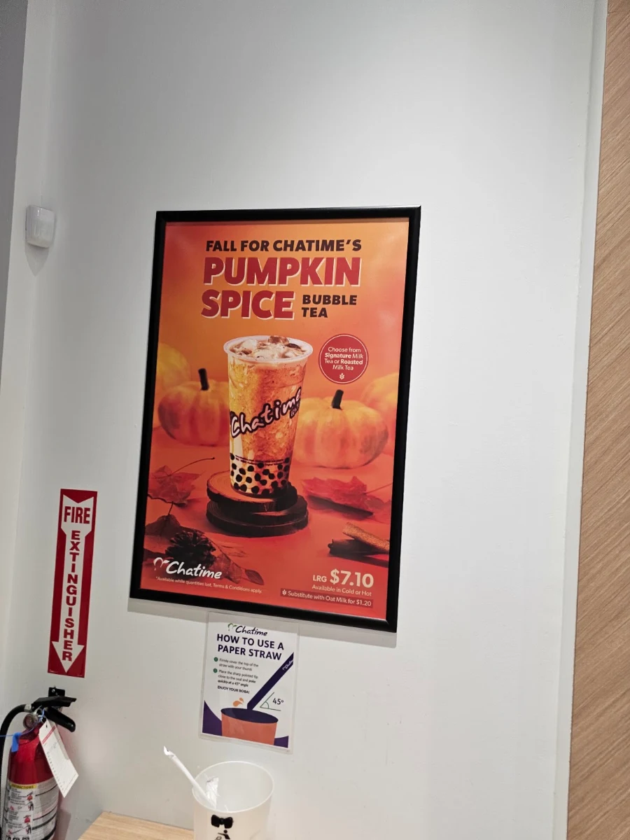 Menu, Chatime Bubble Tea