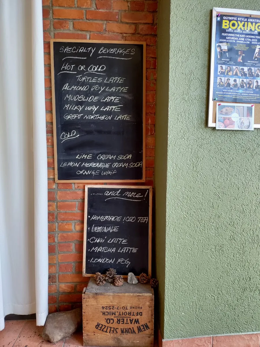 Menu, Crow City Coffee